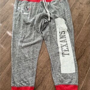 Nike Gray and Red Texans Joggers